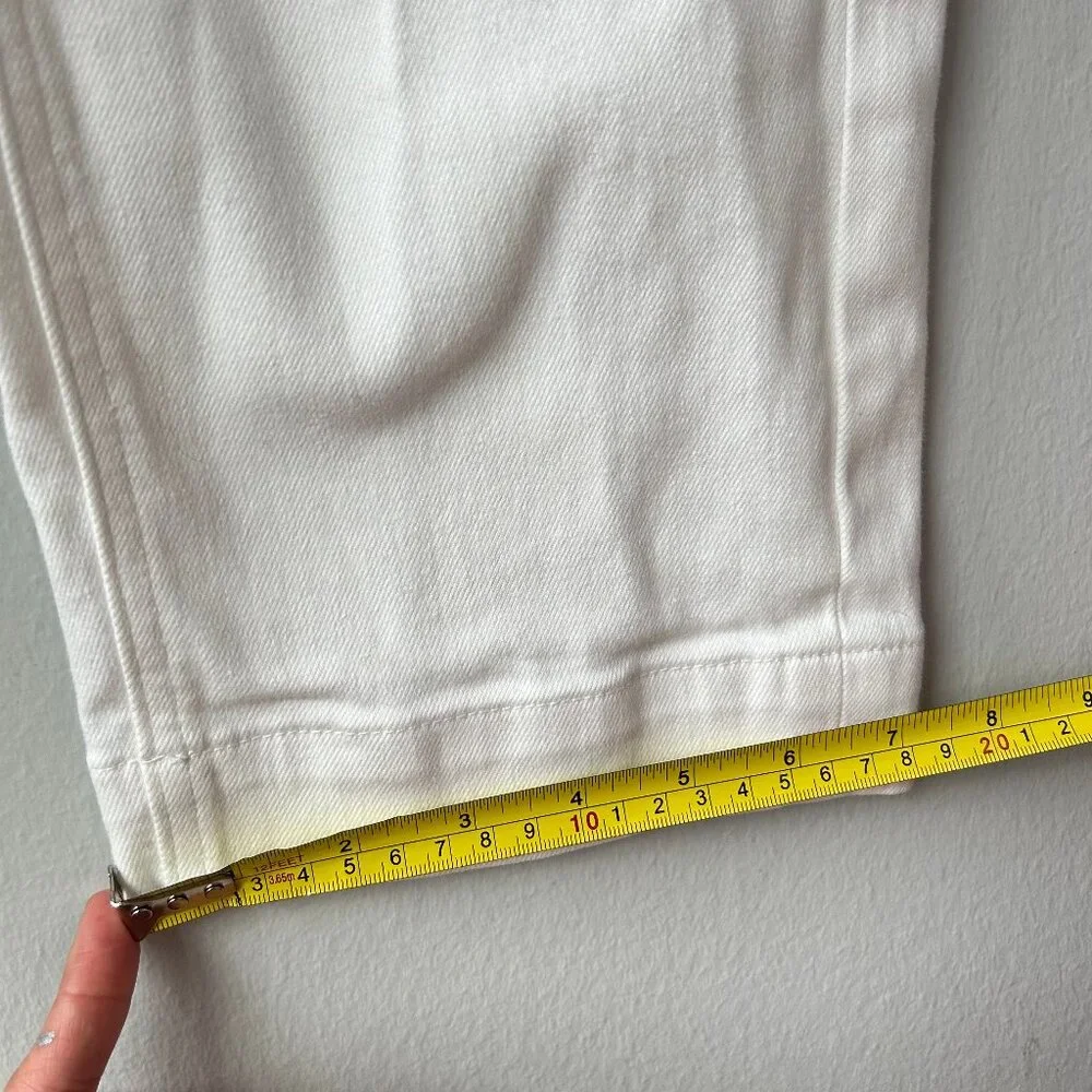 Everlane The Straight Leg Crop Pants Bone White Women's Size 6 - Picture 7 of 12